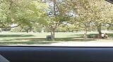  Sarah Jessie and her voyeur hubby were sitting in a public park, when a guy ask them for  a threesome snapshot 2