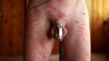 Male Slave get hard whipping with strong marks snapshot 5