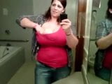 fat titty craigslist chick in the bathroom snapshot 2