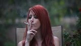 Gorgeous Redhead Smoking POV snapshot 3