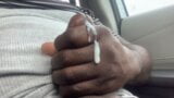 Jerking Off Big Black Cock In Car For Big Cum Load (Moaning) snapshot 10