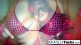 Charley wears some sexy lingerie and stockings snapshot 5