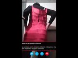 Crossdresser with red dress snapshot 3