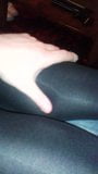 Rubbing wife's Tight covered legs again! snapshot 8