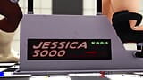 Jessica 5000 in action! Small wet tight pussy and a big black cock snapshot 7