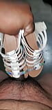 playing with strappy sandals in my shop snapshot 1