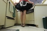 穿着黑色女仆裙和红色衬衫的Sissy ray snapshot 2