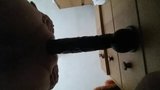 Taking Black Rambone in my shemale pussy snapshot 1