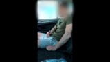 Secretly jerking off in a TAXI while the Driver is gone... MASTURBATION in A PUBLIC PLACE!!! snapshot 5