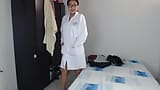 The hottest doctor in porn shows her patients how to get the juices out of her sweet pussy with squirt snapshot 1