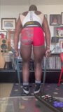 Black Bodybuilder Hot Flex Show Plus  Butt  & Back Workout snapshot 7