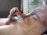 Hairy Daddy bear shooting cum snapshot 2