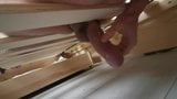 Wanking, masturbation with the bed box spring snapshot 1