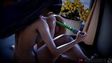 Valorant Neon & Sage lesbische sextoy kont door Monarchnsfw (animatie met geluid) 3D Hentai porno sfm snapshot 17