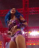 Sasha Banks on the turnbuckle snapshot 2