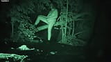 Nude walk and masturbation at public cruising-spot. Leaving clothes behind, pee and fapp on path. Tobi00815 snapshot 13