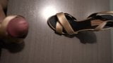 Cumming on nude Zara Satin Cross Strap Jewelled Heel Sandals snapshot 2