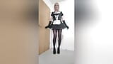 Sissy maid mincing snapshot 10