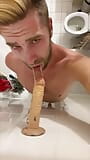 Fag Deepthroat Slimy Dildo snapshot 2