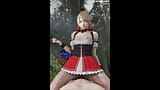 Lunafreya Cosplaying Little Red Riding Hood Loves To Sit On Big Dick With Sound snapshot 13