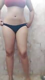 Hot desi cousin sister bathing video snapshot 2