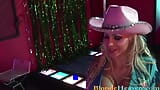 Crazy Horny Wild Blonde At The Bar snapshot 2