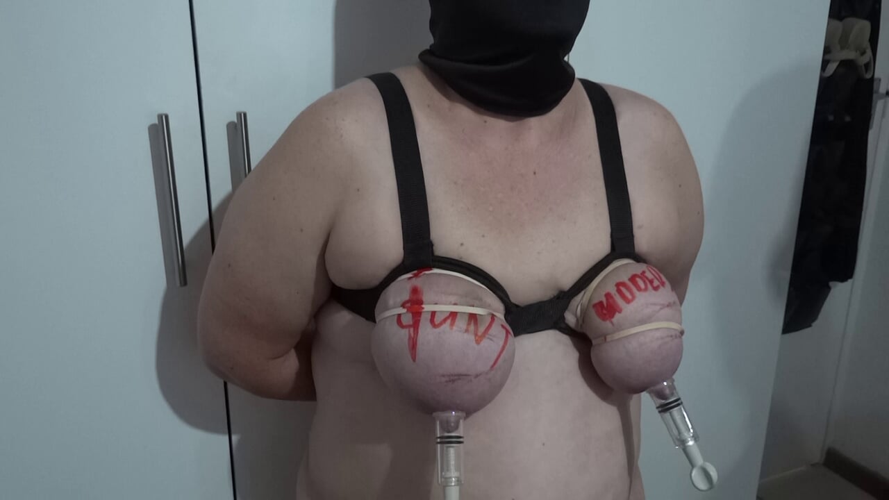 MaskedKinky – Tit torture for his pleasure