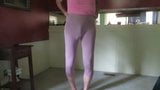 Crossdresser in tight leggings. snapshot 2