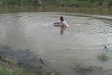 Pink gown in a lake... snapshot 5