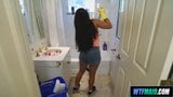 Gorgeous cleaning lady came to my house snapshot 8