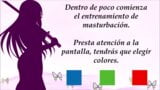 Spanish JOI Demon Slayer, masturbation training game. snapshot 2