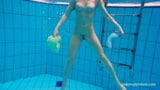 Russian hottest girl blonde small tits Nina Mohnatka swimming snapshot 15