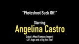 Volslanke Cubaanse Angelina Castro pijpt een pik pov! snapshot 1