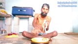 Sexy slim body Rajeshplayboy993 eating Bananas. Skinny handsome face boy. snapshot 11