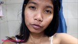 14 week pregnant thai teen heather deep solo in the bathtub snapshot 1