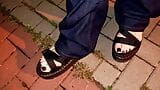 my platform sandals - night walk with black painted toes snapshot 9