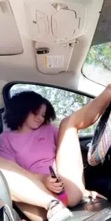 Light Skinned Girl Masturbating in Car – Panties, Vibrator ...