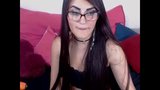 Sexy Colombia dildo hairjob, thoát y, tóc dài, tóc snapshot 25