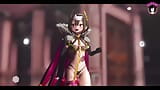 Cute Demon Queen Dancing + Gradual Undressing (3D HENTAI) snapshot 6
