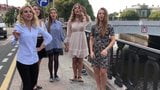 Russian Folk Music. Beautiful girls.St. Petersburg snapshot 10