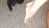 Los pies de Selena posando y trabajando con el pie snapshot 8