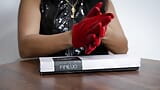 Leather Glove Fetish ASMR by DominaFire snapshot 1