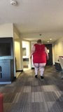 SSBBW Instagram Model In Small Red Dress snapshot 2