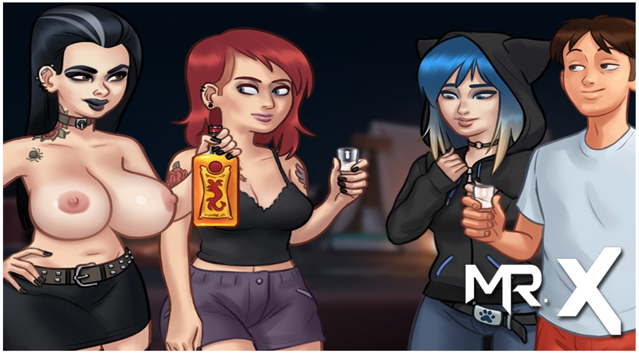 Summertimesaga - Gothic Girl Shows E2 Boobs 69: In Russian Porn