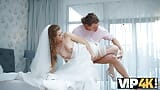 VIP4K. Olivia Sparkle in a wedding dress and veil caught on camera fucking snapshot 19