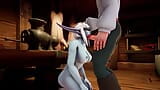 Elf fucks Night Elf with a blindfold in the Kitchen - Warcraft Porn Parody Short Clip snapshot 3