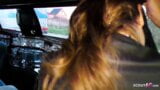 Auto gangbang met Duitse milf met grote tieten, sexy Susy en jongens snapshot 3