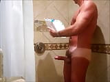 Soaping up my cock in the shower snapshot 18
