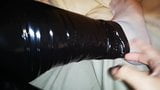 Bachata pantaloni cu colanți din latex din pvc din vinil lucios snapshot 9