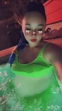 POV in the hot tub with your goth gamer girl snapshot 2